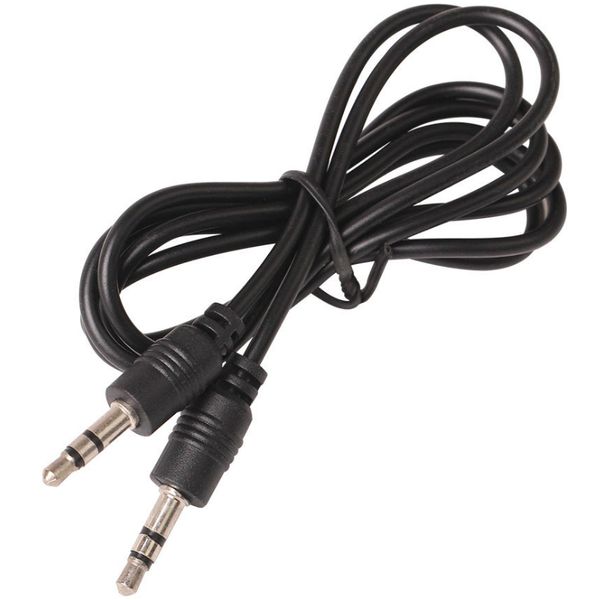 Cavo Aux nero da 1 M 3 piedi da 3,5 mm a 3,5 mm Spina jack stereo Audio Car AUX PC TV MP3 Cavo nastro di piombo 100 cm 70 cm 50 cm 2 piedi