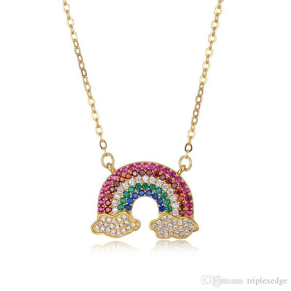 

apm brand colorful rainbow 925 silver necklace fashion classic design natural colorful crystal necklace women's luxury jewelry