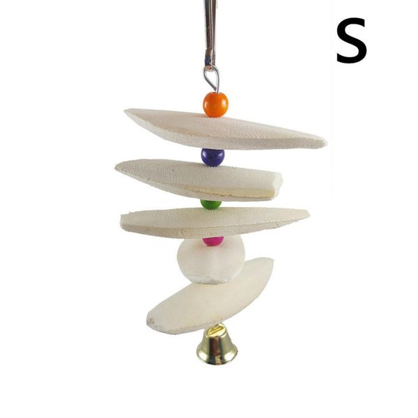 

cuttlefish bone parrot chew bite toy bell supply calcium molar tool for bird squirrel chew toys supplies
