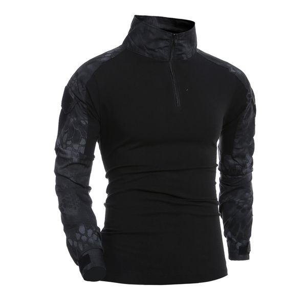 

combat shirt men long sleeve style tactical t-shirts us army camouflage multicam special swat t shirts for man, White;black