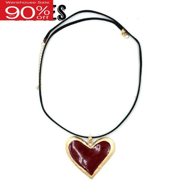 

women heart-shaped pendant necklace statement gold alloy necklaces lady fashion accessories, Silver