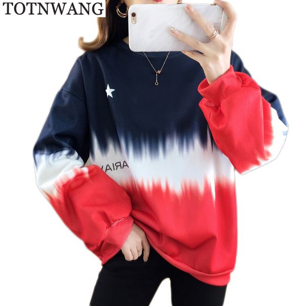 

fashion rainbow gradient hoodie winter vane sweetshirt women's kawai leisure and leisure bag moltom feminino 2019, Black