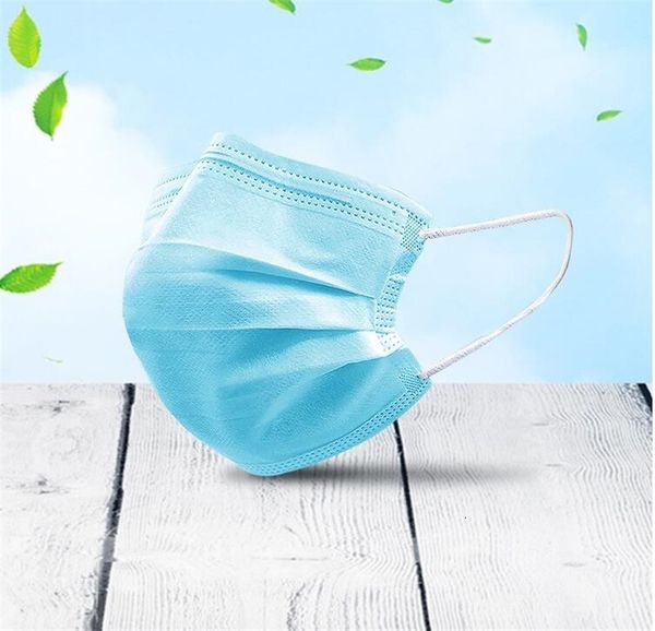 

dhl ship 50 mask 1pcs non woven mouth muffle face mouthdust windproof masks 22gw