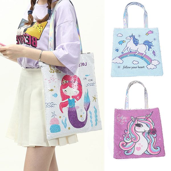 

women girl cute cartoon sequins single shoulder bag