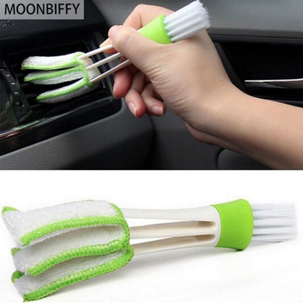 

moonbiffy car diy new plastic car air conditioning vent blinds cleaning brush for series part accessories