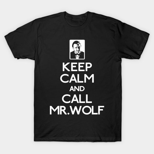 

men t-shirt call mr wolf tshirt women t shirt, White;black