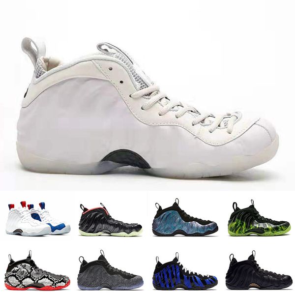 

white penny hardaway men basketball shoes foam one vandalized usa dr. doom tech fleece mens design trainers sports sneakers, White;red