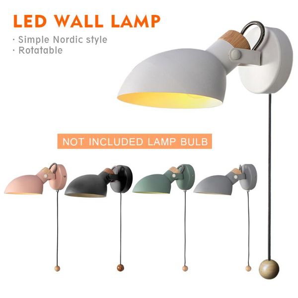 

nordic led wall light 4w ac 110-240v modern bedroom bedside sconce wall lamp lighting minimalist indoor light fixture
