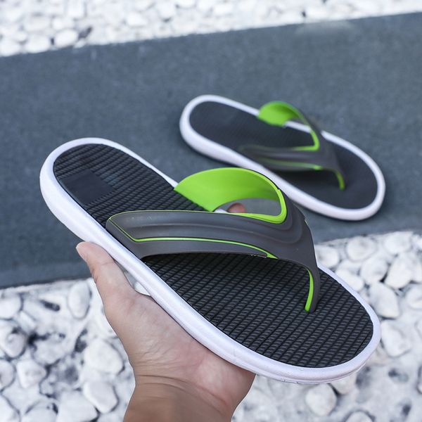 

summer men flip flop shoes sandals male slipper indoor or outdoor beach flip flops men fashion beach sandals dropshiping, Black