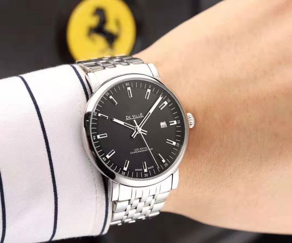 

2020 роскошных мужских часы 316 прецизионного стального корпус автоматического передовые механического движения передового стекла 41мм с пок, Slivery;brown