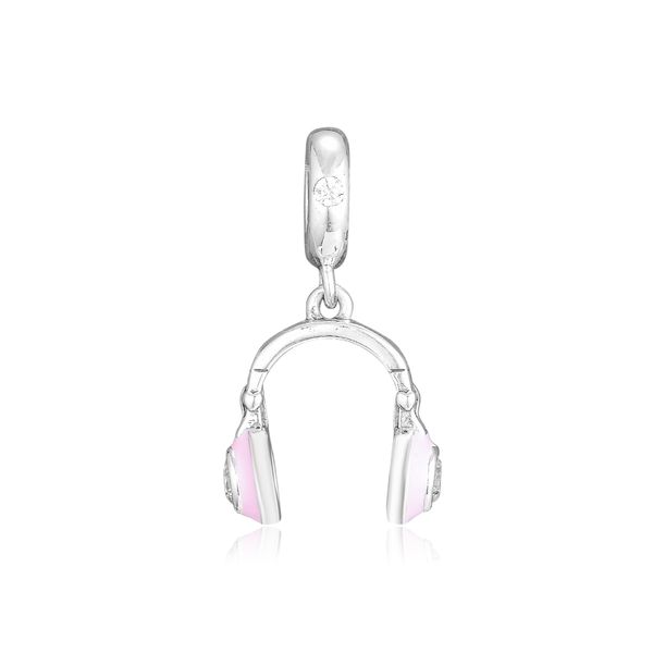 

pink headphones hanging charm for original bracelets sterling silver jewelry beads for jewelry making fashion woman beads, Black