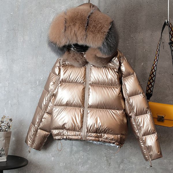 

ewq] 2019 autumn new hooded thick down parka full sleeve short women cotton-padded coats plus size winter trend coat ql67901, Black