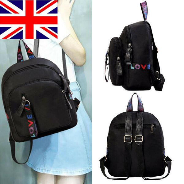 

2019 casual nylon backpack black women waterproof school bags for teenager fashion girls travel backpack rucksack