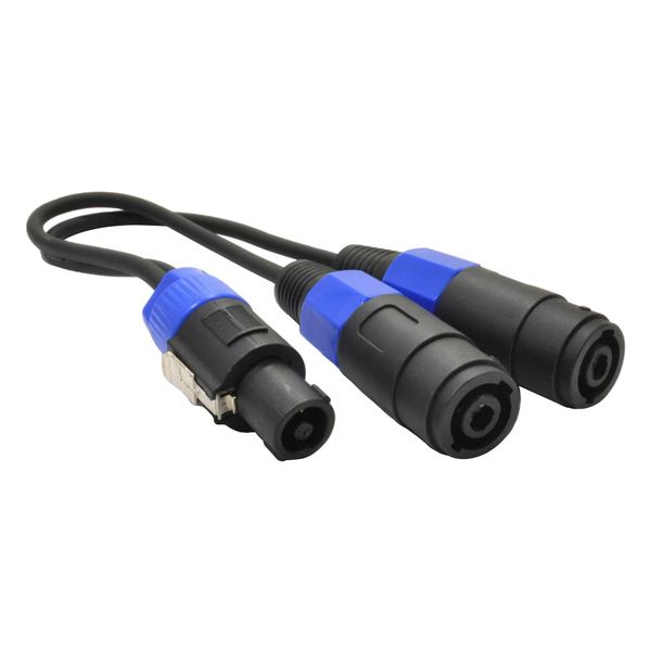 

0.3m pa splitter male plug to 2 female speaker connections cable black