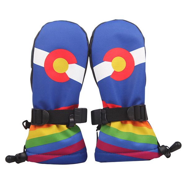 

new winter bag refers to children's outdoor warm and cold resistant waterproof children cute cartoon pattern ski gloves