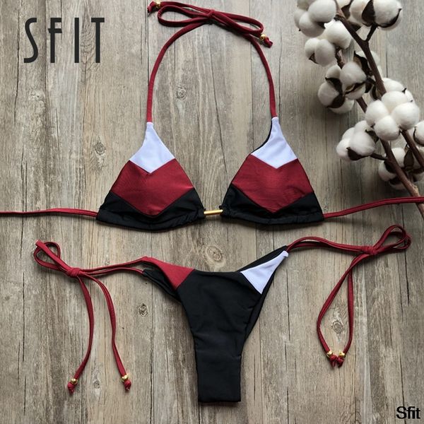 

sfit tie split swimsuit bikini swimsuit fantastic womens bodysuit stamp sport swimwear push-up padded vintage