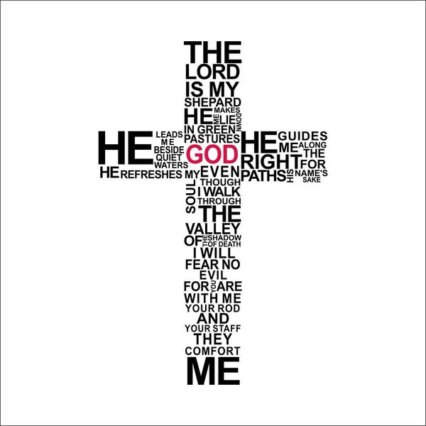 

the lord is my shepherd... vinyl wall decal removable art stickers home decor