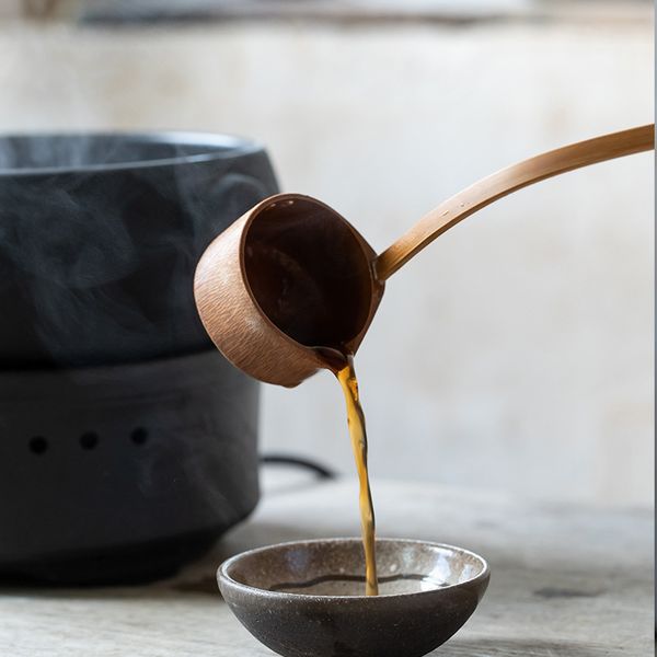 

non-lacquer bamboo wine handle wine dispenser wine hanging spoon small water spoon sub-bowl tea spoon funnel water ladle household factory s