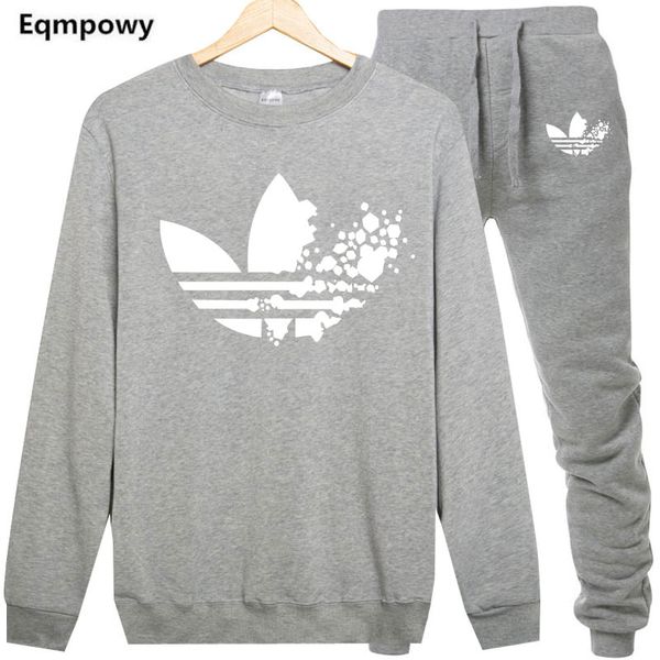 

AD I New Tracksuit men woman thermal Men Sportswear Sets Fleece Thick Hoodies Sweatshirts+Pants Sporting Suit clothing