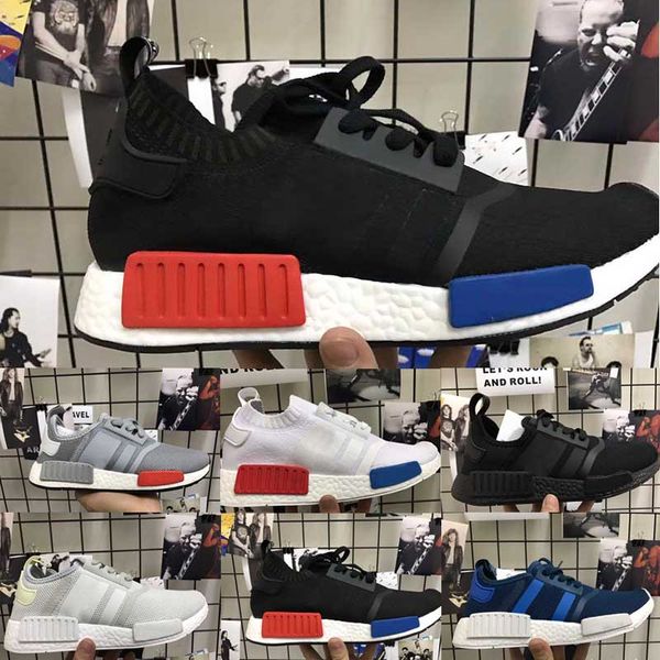 

wholesale running shoes discount pink red gray runner primeknit pk low men's & women's shoes classic fashion sport shoes