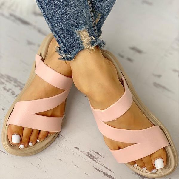 

women summer slippers sandals comfortable beach sandals indoor outdoor flip-flops beach shoes female, Black