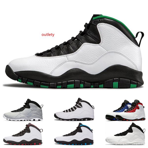 

men basketball shoes 10 10s seattle cement i'm back bobcats chicago cool grey powder blue steel grey black white sport sneakers size 7