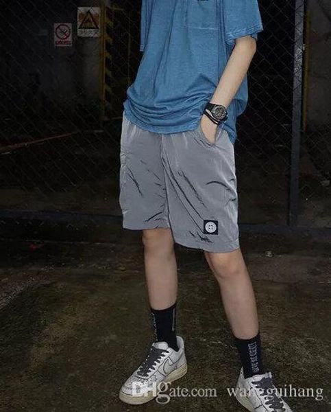 

новые мужские шорты случайный классический металл нейлоновая ткань с подкладкой ткань сетки правая сторона размер ноги карман дизайн простой, White;black