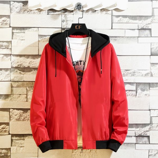 

2019 black pullover jacket fashion tracksuit casual coat men windbreaker hip hop streetwear hooded jackets men, Black;brown