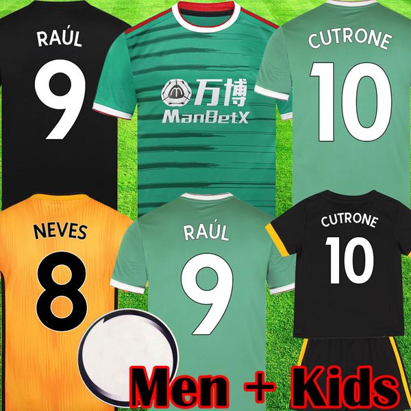 

2019 2020 wolve raul neve cutrone occer jer ey kid 19 20 wolverhampton wanderer football hirt doherty diogo j maillot de foot, Black;yellow