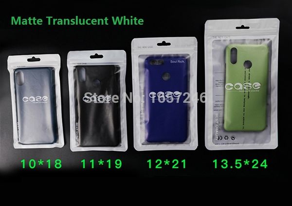 

100pcs/lot 13cm*24cm matte/clear self seal reclosable zipper plastic retail packaging bag hang hole for 11 pro 8 7 case