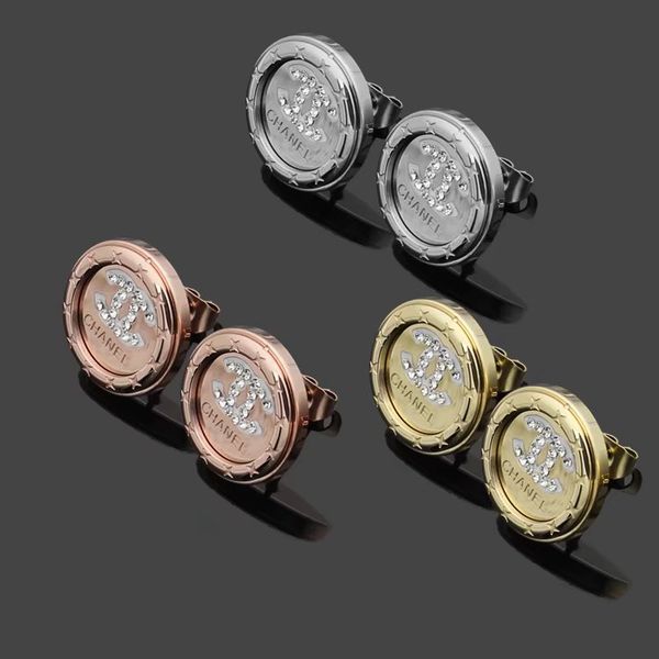 

2019 deluxe brand tone tud earring full cry tal round earing fa hion brand wedding jewelry for women girl