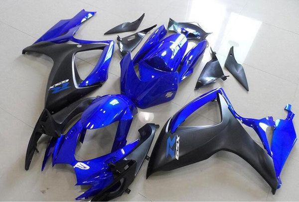 

gifts+seat cowl new bike fairing kits for suzuki gsxr 600 750 k6 06 07 gsxr-600 gsxr750 gsxr600 gsxr-750 2006 2007 blue+ matte black
