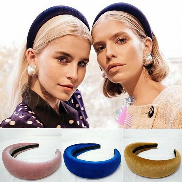 

женской девушка проложенного velvet многоцветной декор волос подарки hairbands для девочек заставки для женщин украшения волос для женщин bo, Black;brown