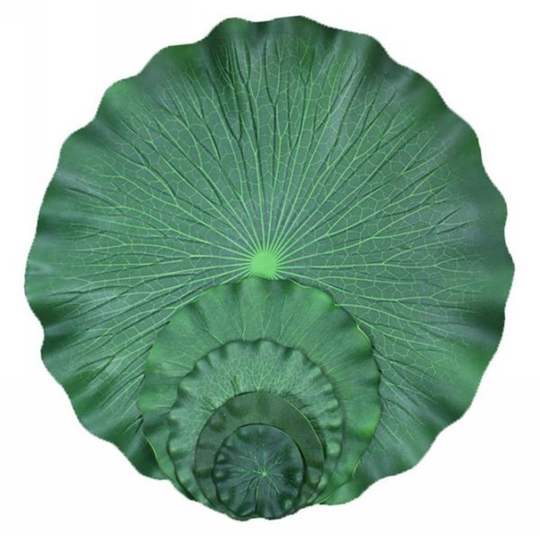 

new novelty green lotus leaf artificial lotus leaf for pool home pond fish tank lotus leaves pu leaf decor party garden decorations
