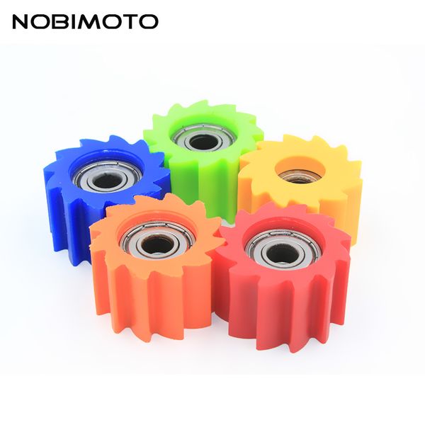 

8/10 mm guide sprockets bearing roller pulley wheel tensioner guide 5 colors for pit dirt bike motocross atv crf cr xr 2cnc-111