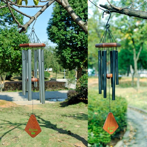 18inch Wind Chime Benevolência surpreendente Wind Chimes Sinos 6 de Metal Tubes Wind Chimes presentes ornamento Início Artesanato