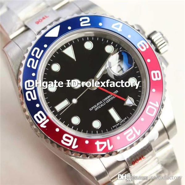 

Роскошные часы KS Top Swiss 2836 Автоматический сапфировый кристалл Красный синий керамический безель из нержавеющей стали 904L Задняя крышка Классические мужские часы
