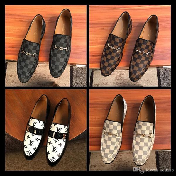 

newst men loafers genuine leather shoes for men business shoes gentlemen dress designers shoes for business sport good, Black