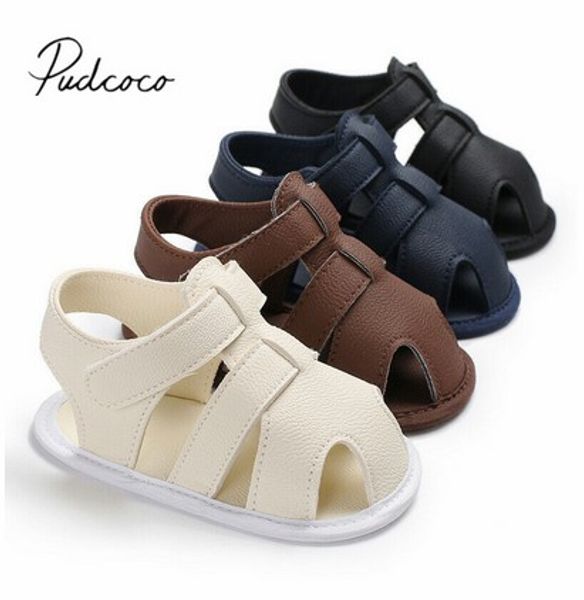 

2020 baby first walkers baby 0-18 months boy girl slippers toddler kids nursery school summer new leather shoes, Black