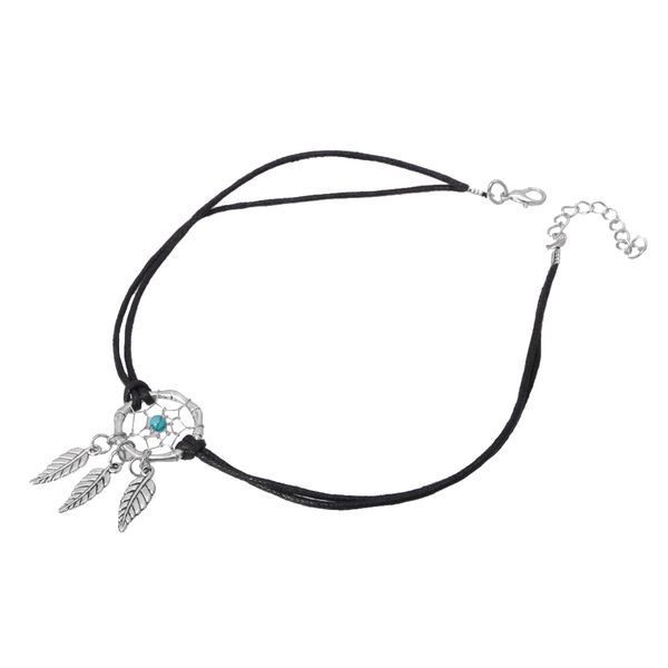 

ethnic indian style handmade art dream catcher lucky charm chain bracelet, Golden;silver