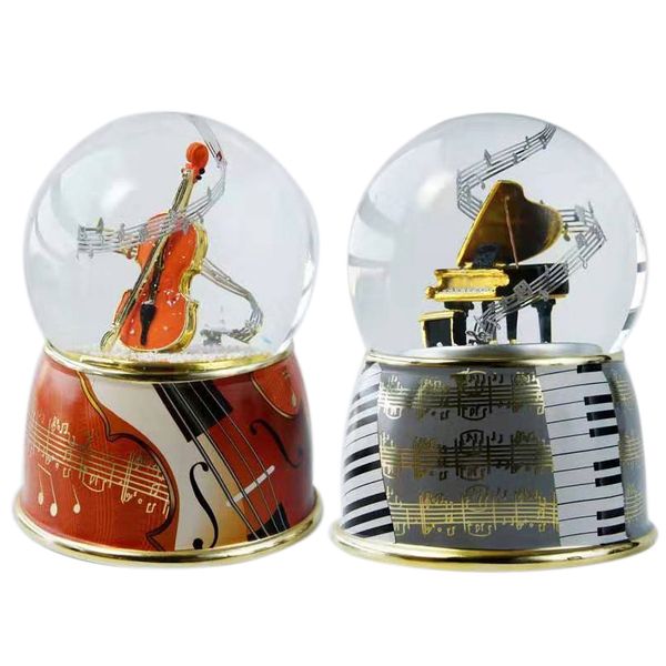 

music box креативный music box crystal ball с snowflake вращающийся snowball music box