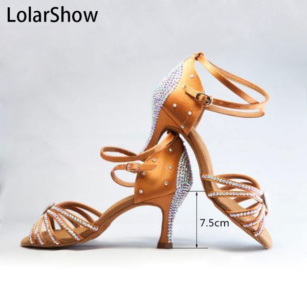 

satin upper material and men gender ladies latin dance shoes