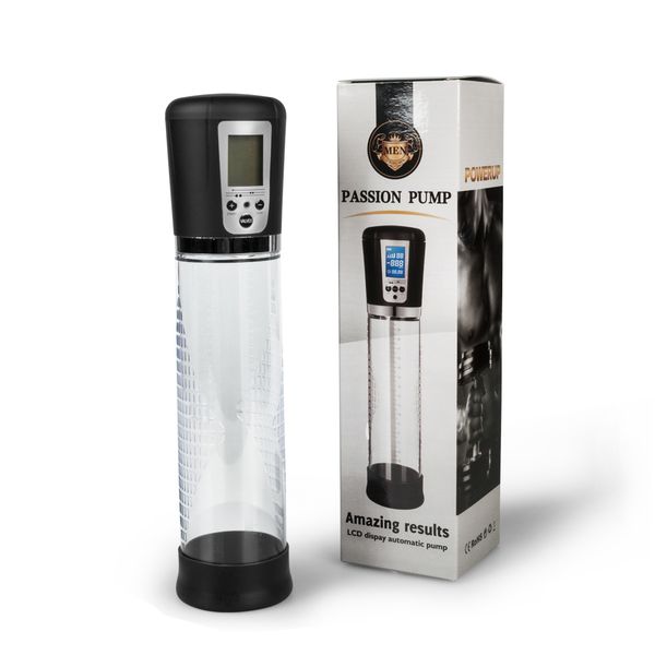 Electronic Lcd Display Penis Pump Vibrator Male Vacuum Pump Penis