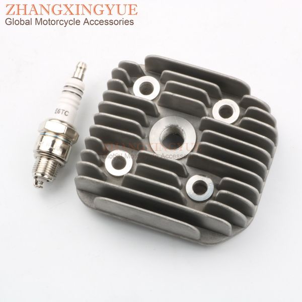 

40mm 44mm 47mm 2 stroke cylinder head+ e6tc spark plugs for aprilia amico 50 gl gle 94-95 gl/hu 50 lx sport 92-93 2t