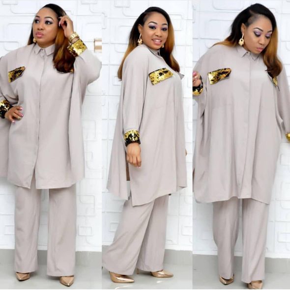 Compre Elegantes Tallas Grandes Pantalones De Dos Piezas