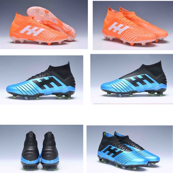 

2019 original predator 19+ fg pp paul pogba mens football boots sky blue plating bottom 19.1 high ankle soccer cleats shoes