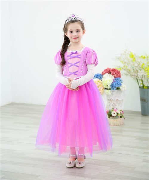 2019 2019 Kids Clothes Girls Dress Fairy Tale Princess Long Hair