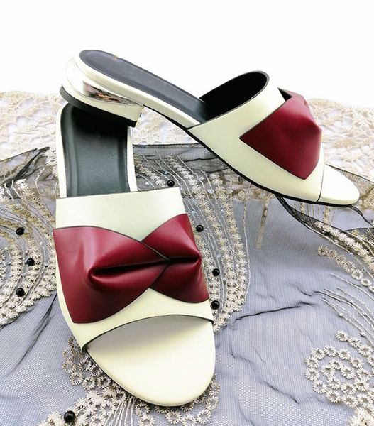 

beautiful white women shoes bowtie style african ladies sandals for dressing qs1905,high heel 3.5cm, Black