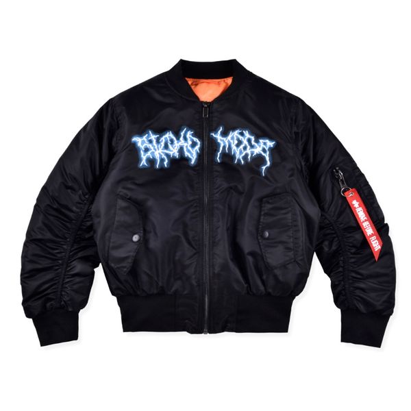 

mens designer jackets travis scott ma1 bomber jackets baseball uniform pilot jackets high street outwear thicken motorcycle jacket, Black;brown