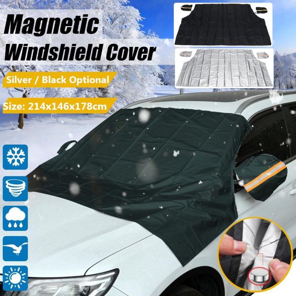 

214x146x178cm car magnetic pickup trucks suv windshield snow sun dust cover ice frost with mirror protector shield